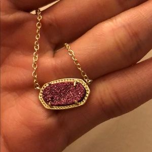 Kendra Scott Elisa fuchsia drusy